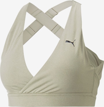 Soutien-gorge de sport PUMA en beige : devant