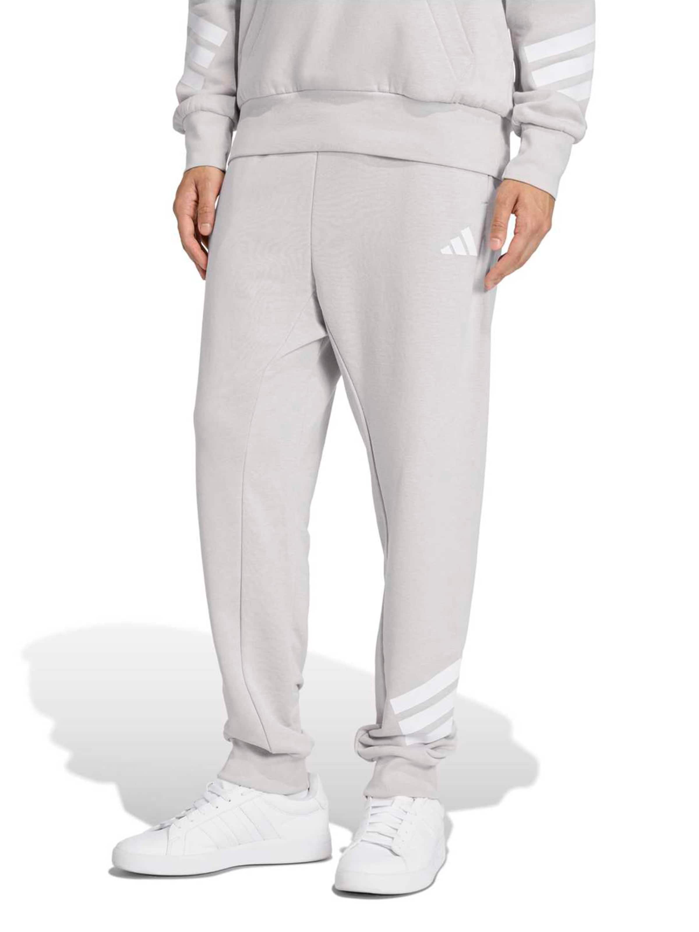 ADIDAS SPORTSWEAR Tapered Sportbroek in Grijs: voorkant