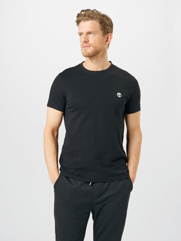 TIMBERLAND - Camiseta en negro: frente