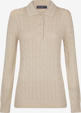 Pull-over Felix Hardy en beige : devant