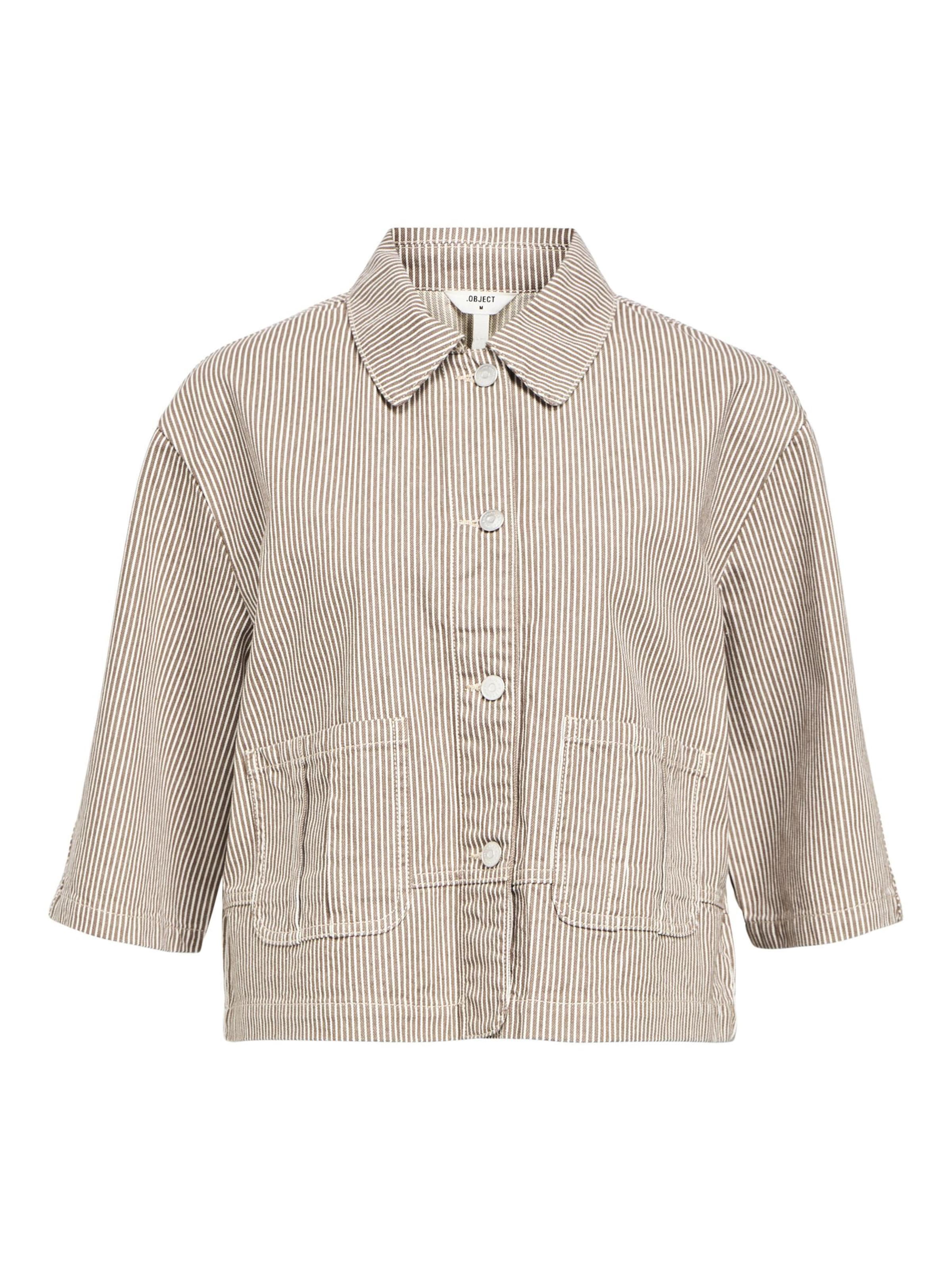 Geacă de primăvară-toamnă 'OBJLOURDES' de la OBJECT pe maro: față