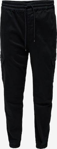 Salsa Jeans Cargojeans in Zwart: voorkant