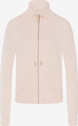 Hanro Sweatvest 'Balance' in Roze: voorkant