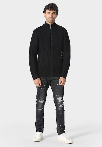 883Police Strickjacke 'Orkney' in Schwarz