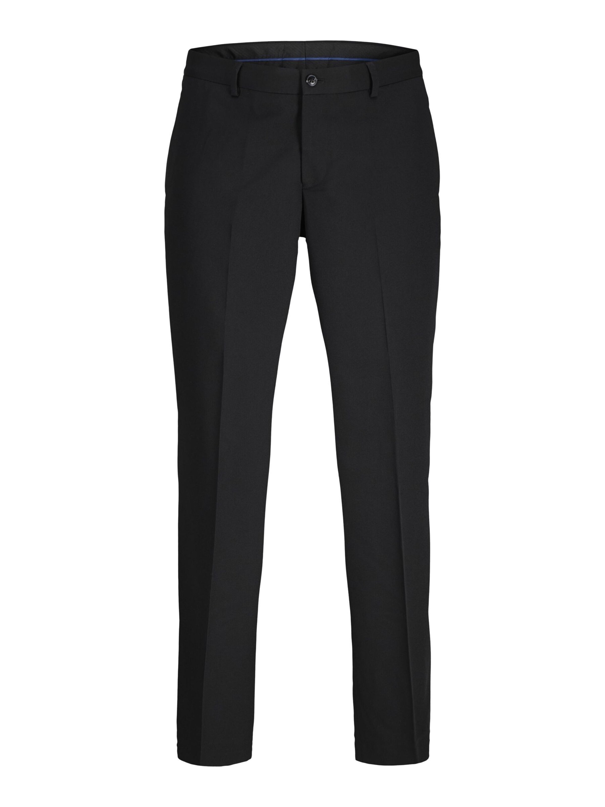 JACK & JONES Bukser med fals 'JPRFranco' i sort: forside