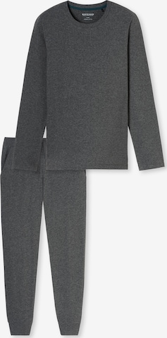 SCHIESSER Pajamas long ' Modern Nightwear ' in Grey: front