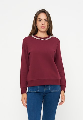 Anna Field - Sudadera en rojo: frente