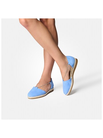 Ballerines à lanières Paul Green en bleu