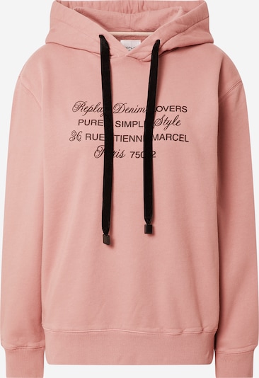 REPLAY Sweatshirt in rosé / schwarz, Produktansicht