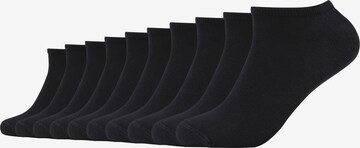 s.Oliver Ankle Socks in Black: front