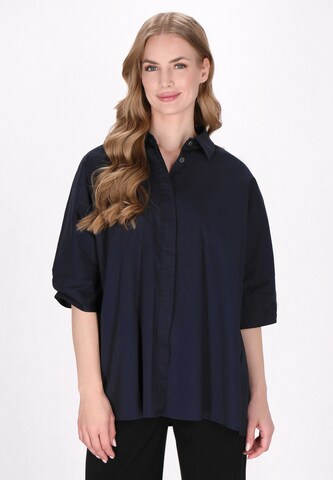 DreiMaster Klassik Blouse in Blauw: voorkant