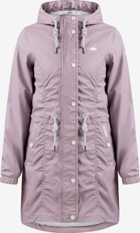 Manteau fonctionnel Schmuddelwedda en violet : devant