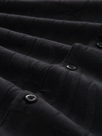 TOM TAILOR DENIM Comfort Fit Hemd in Schwarz