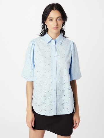 SISTERS POINT Blouse 'VIBBY' in Blauw: voorkant