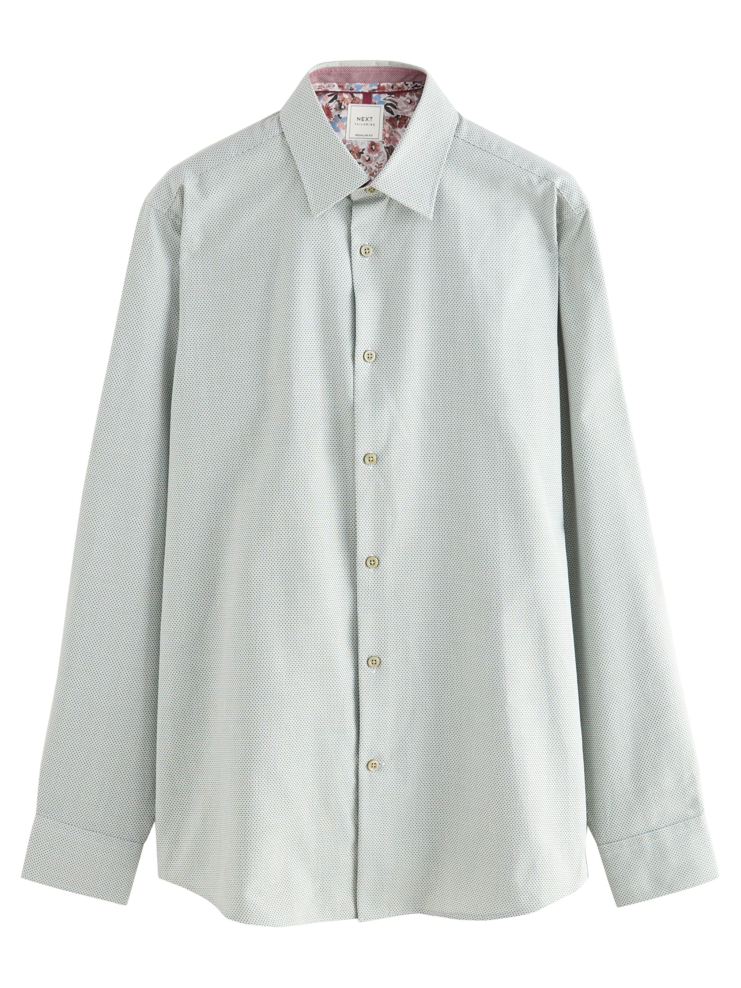 Next Regular fit Overhemd in Groen: voorkant
