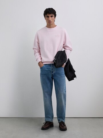 Bluză de molton 'Antiques Flock' de la Scalpers pe roz: față