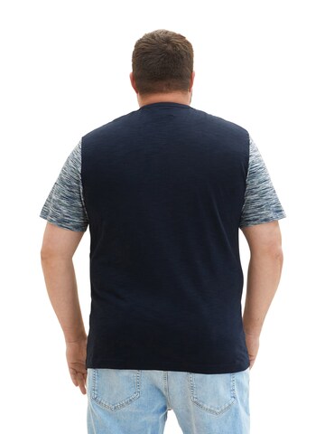 TOM TAILOR Men + T-Shirt in Blau