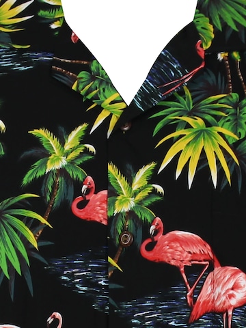 Pacific Legend Regular fit Overhemd 'Flamingo' in Zwart