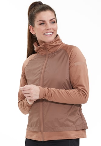ENDURANCE Athletic Jacket 'Lasdy' in Brown: front