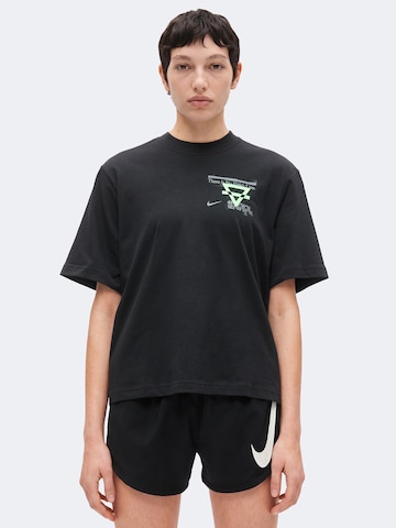 NIKE Λειτουργικό μπλουζάκι σε μαύρο: μπροστά
