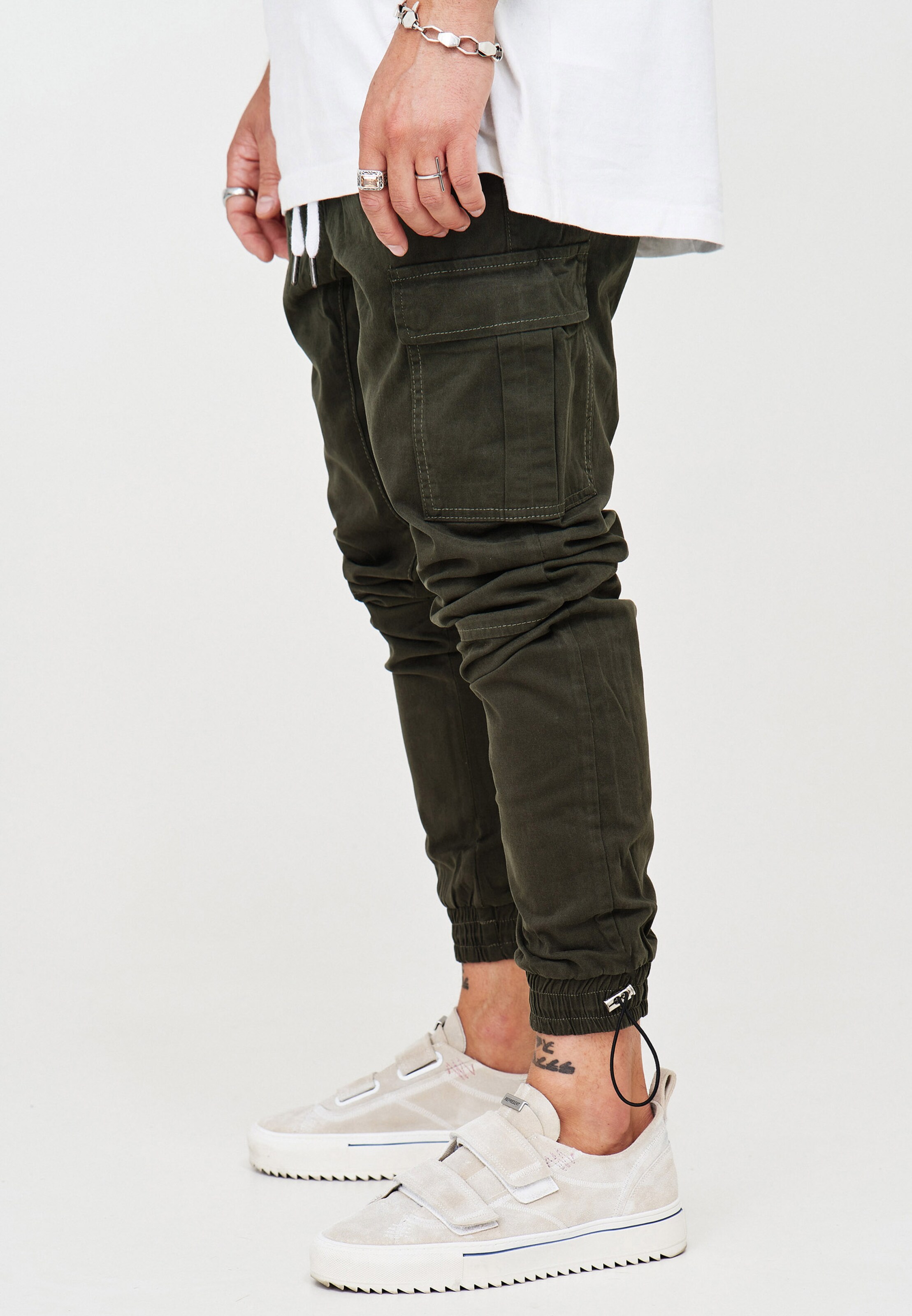 Männer Hosen behype Cargohose 'LENNY' in Khaki - FV71196 Männer Hosen behype Cargohose 'LENNY' in Khaki - FV71196