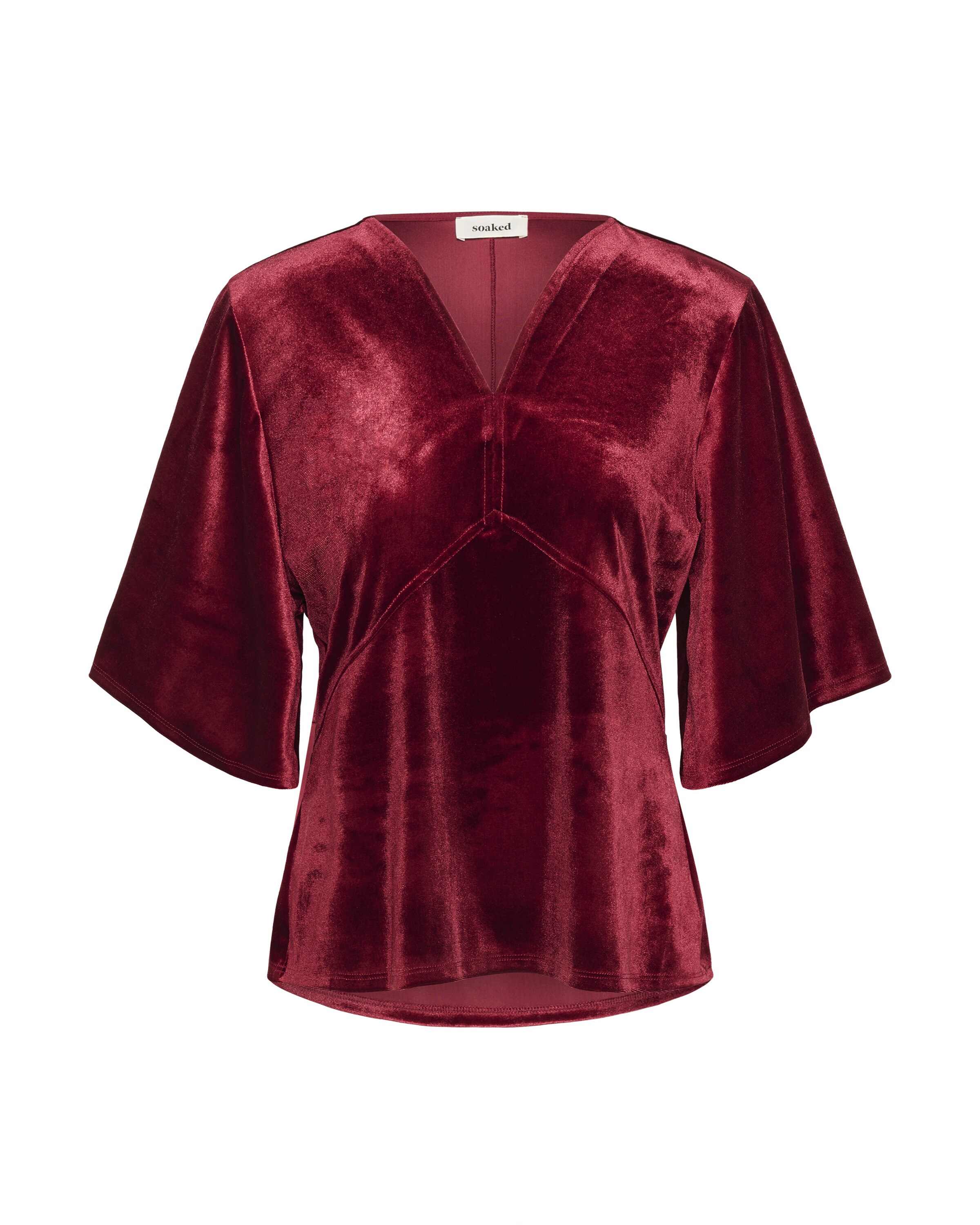 SOAKED IN LUXURY Blouse 'SLVelera' in Red: front