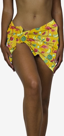 King Kameha Wrap 'Flamingo Melon' in Yellow: front