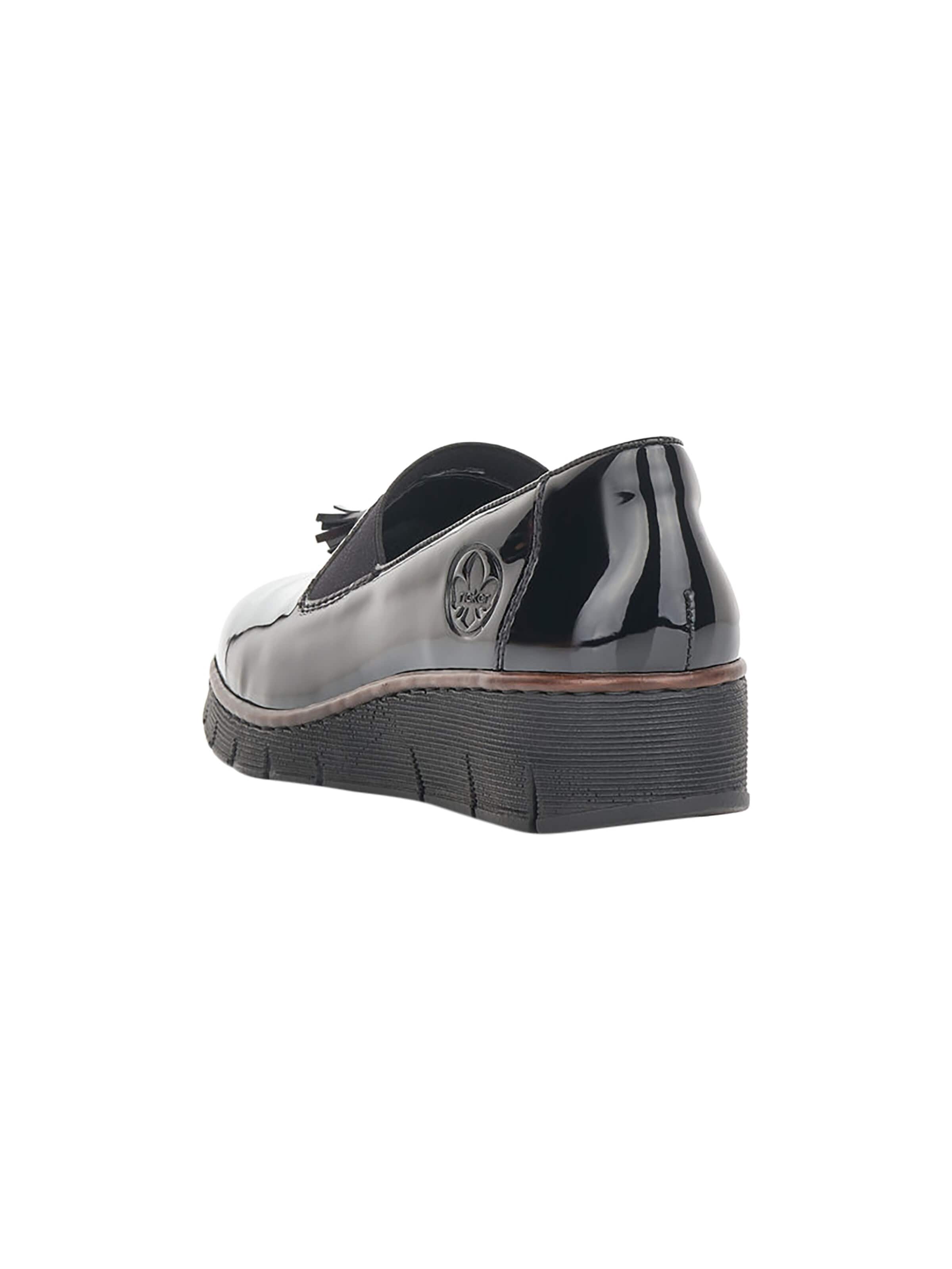 Slipper 'Softlack-Slipper' di Rieker in nero