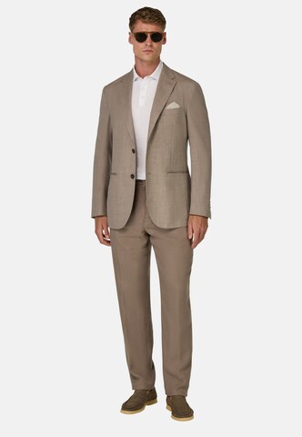 Boggi Milano Regular fit Business-colbert in Bruin
