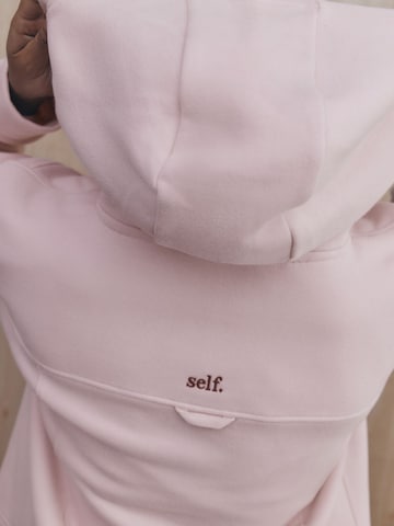 self. Zip-Up Hoodie in Pink