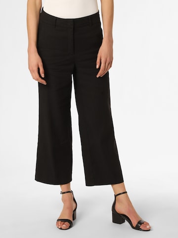 Cambio Wide leg Pleated Pants 'California' in Black: front