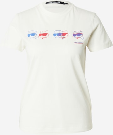 bēšs Karl Lagerfeld T-Krekls 'IKON': no priekšpuses