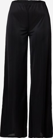 Gina Tricot - Pierna ancha Pantalón en negro: frente