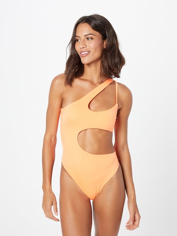 Hunkemöller Bustier Badpak 'Fire' in Oranje: voorkant