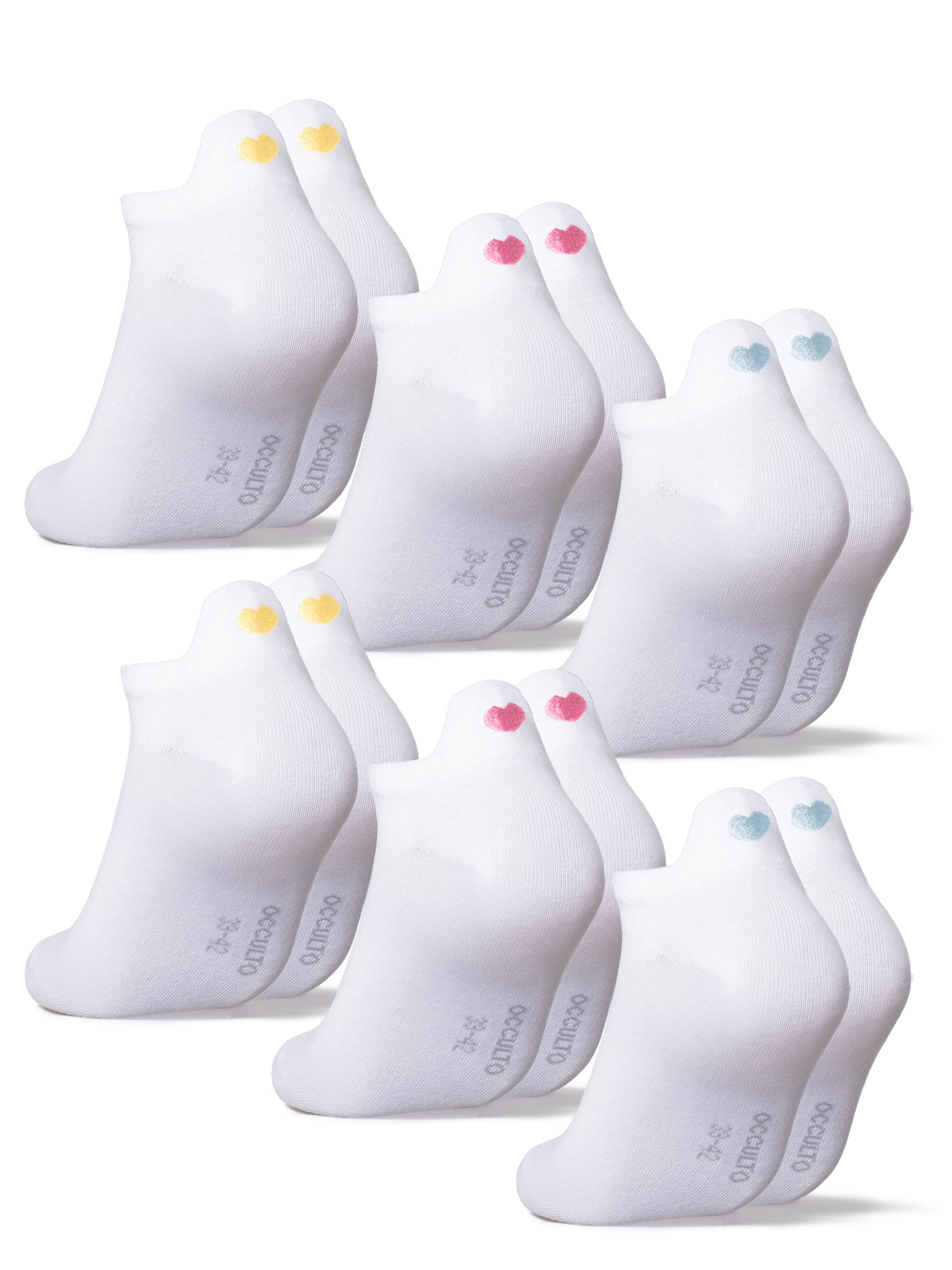 Occulto Socken 'Luca' in Weiß: Vorderseite