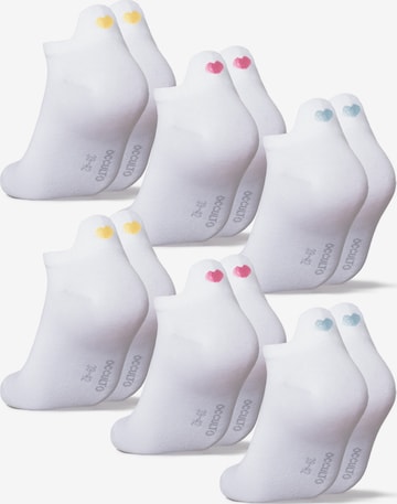 Occulto Socken 'Luca' in Weiß: Vorderseite