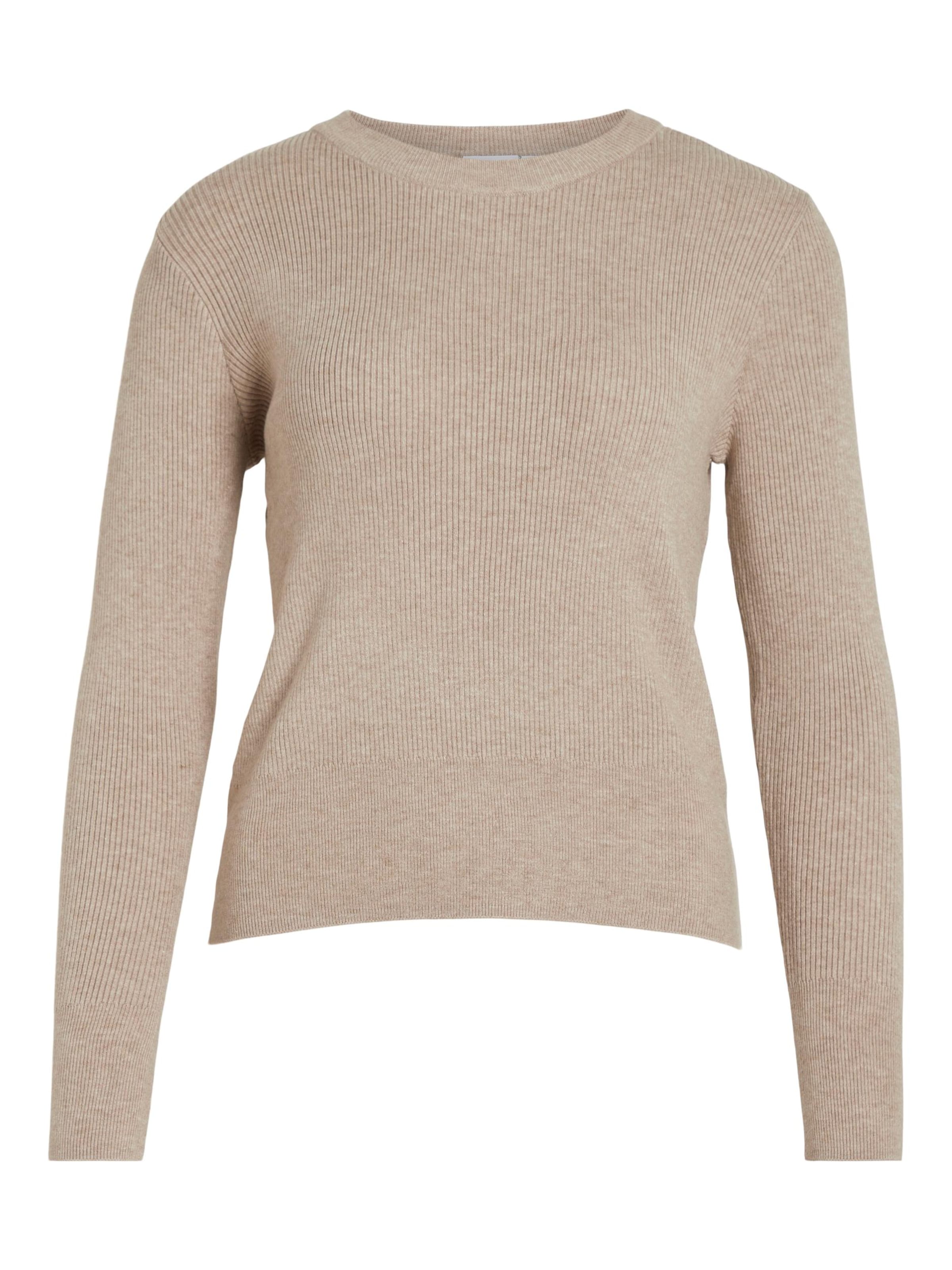 VILA Sweater 'VIComfy' in Beige: front