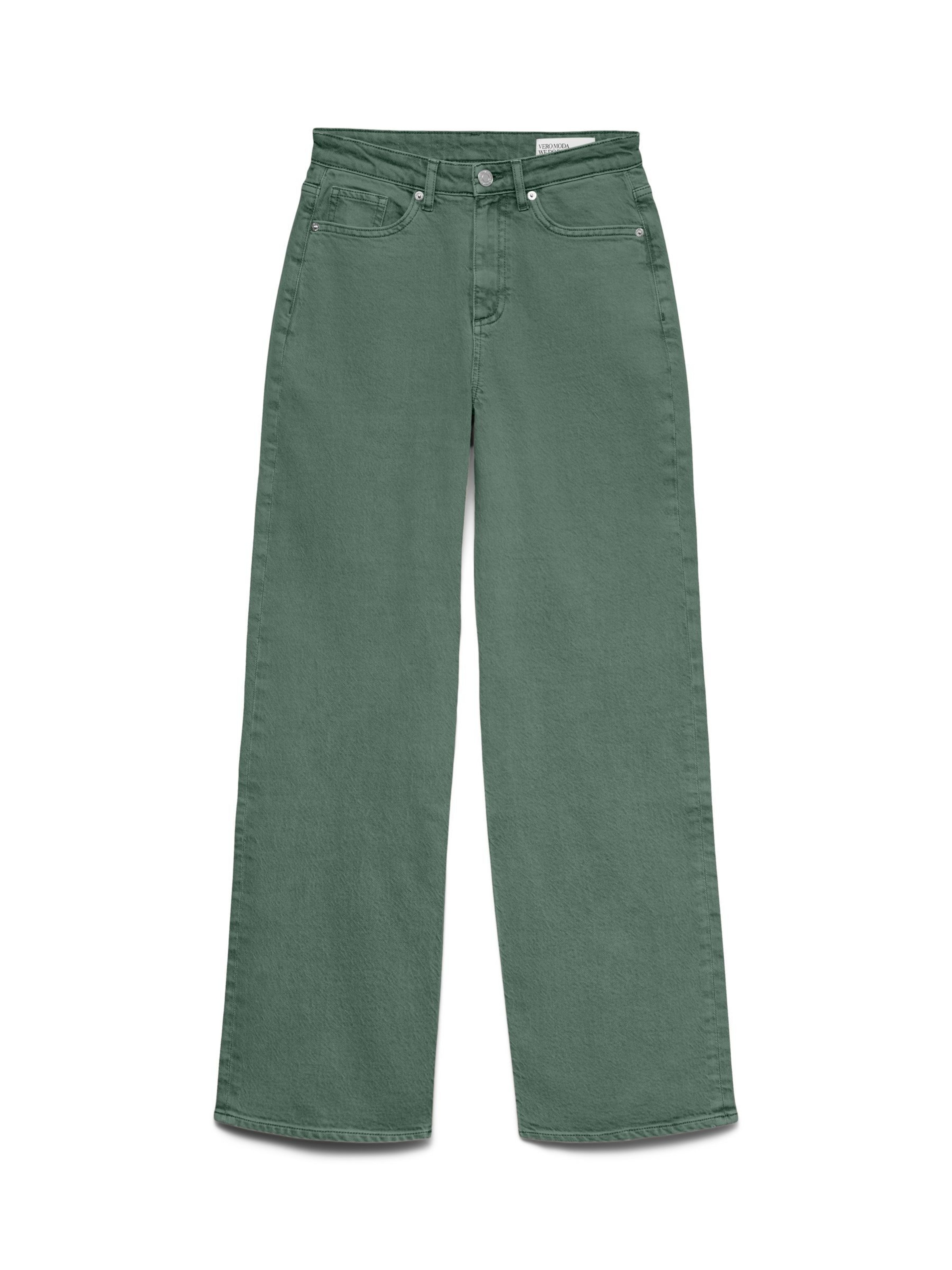 VERO MODA Широкий Джинсы 'VMTessa' в Зеленый: спереди