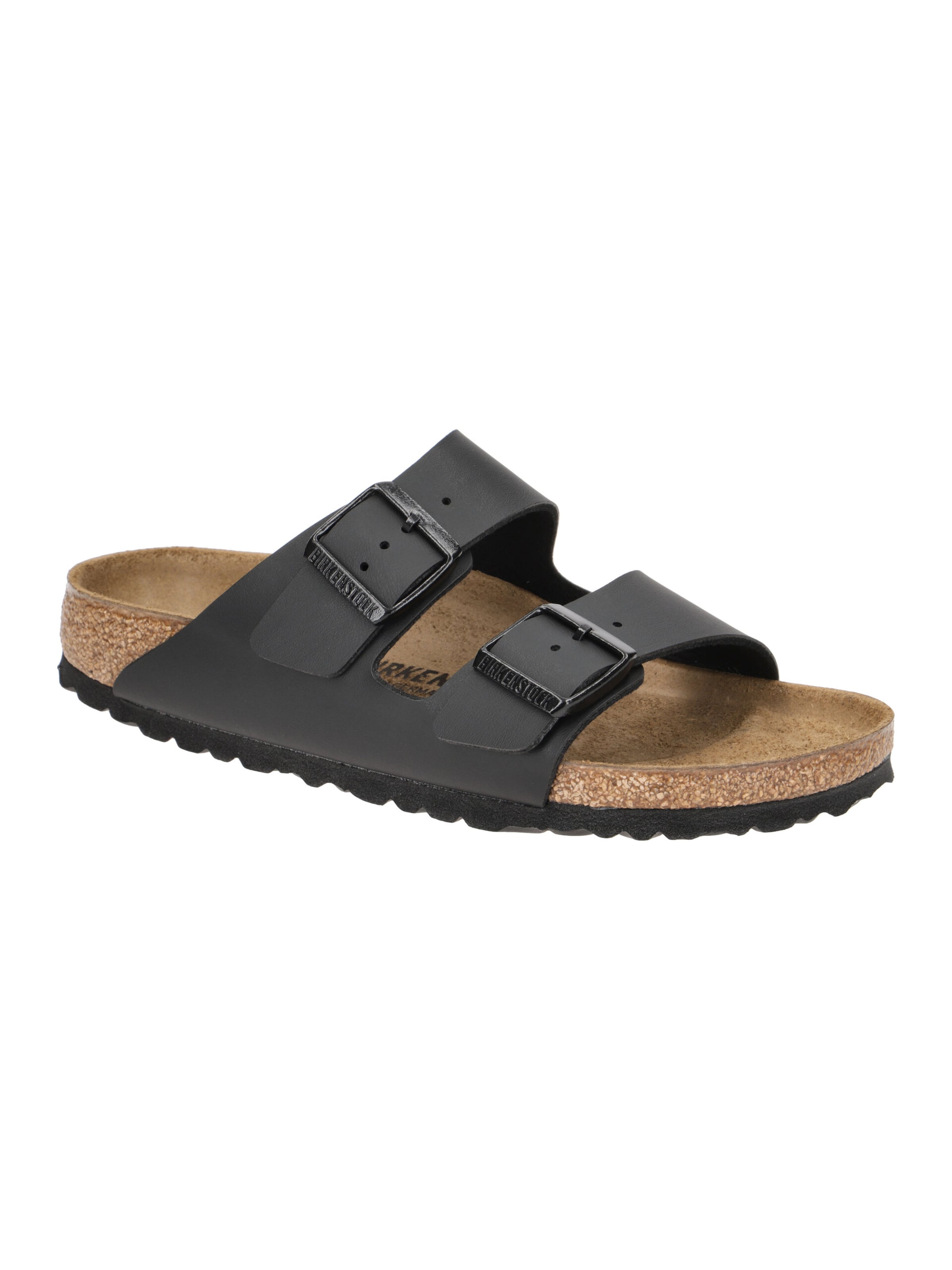 BIRKENSTOCK Pantolette in Schwarz: Vorderseite