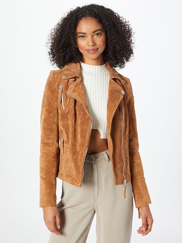 FREAKY NATION Between-Season Jacket in Brown: front