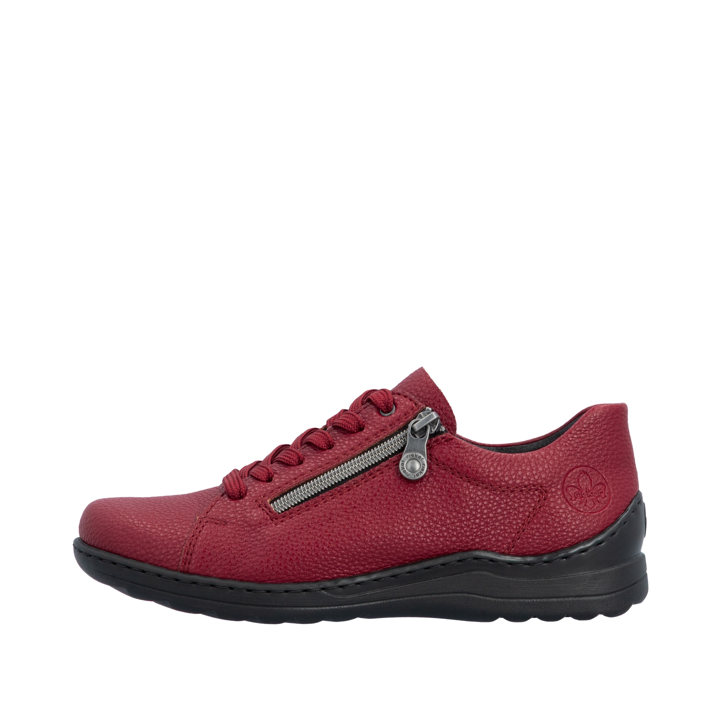 Chaussure à lacets Rieker en rouge