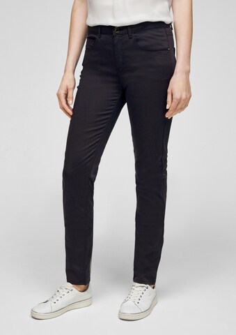 Coupe slim Pantalon s.Oliver BLACK LABEL en bleu : devant