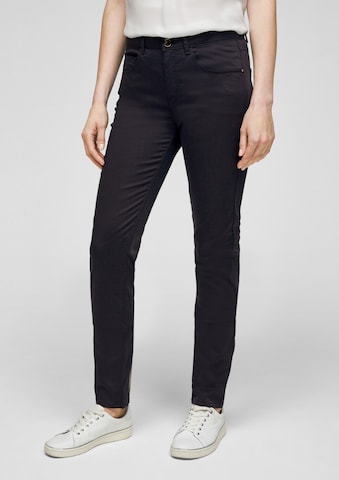 Coupe slim Pantalon s.Oliver BLACK LABEL en bleu : devant