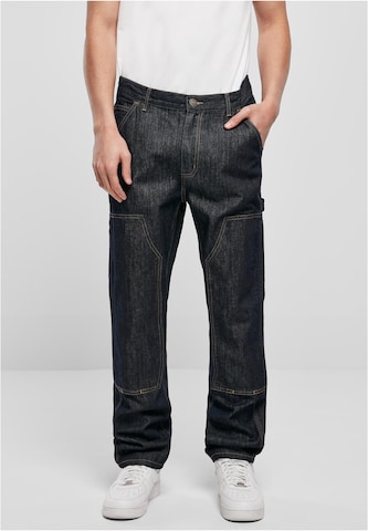 Urban Classics Regular Cargo jeans in Black: front