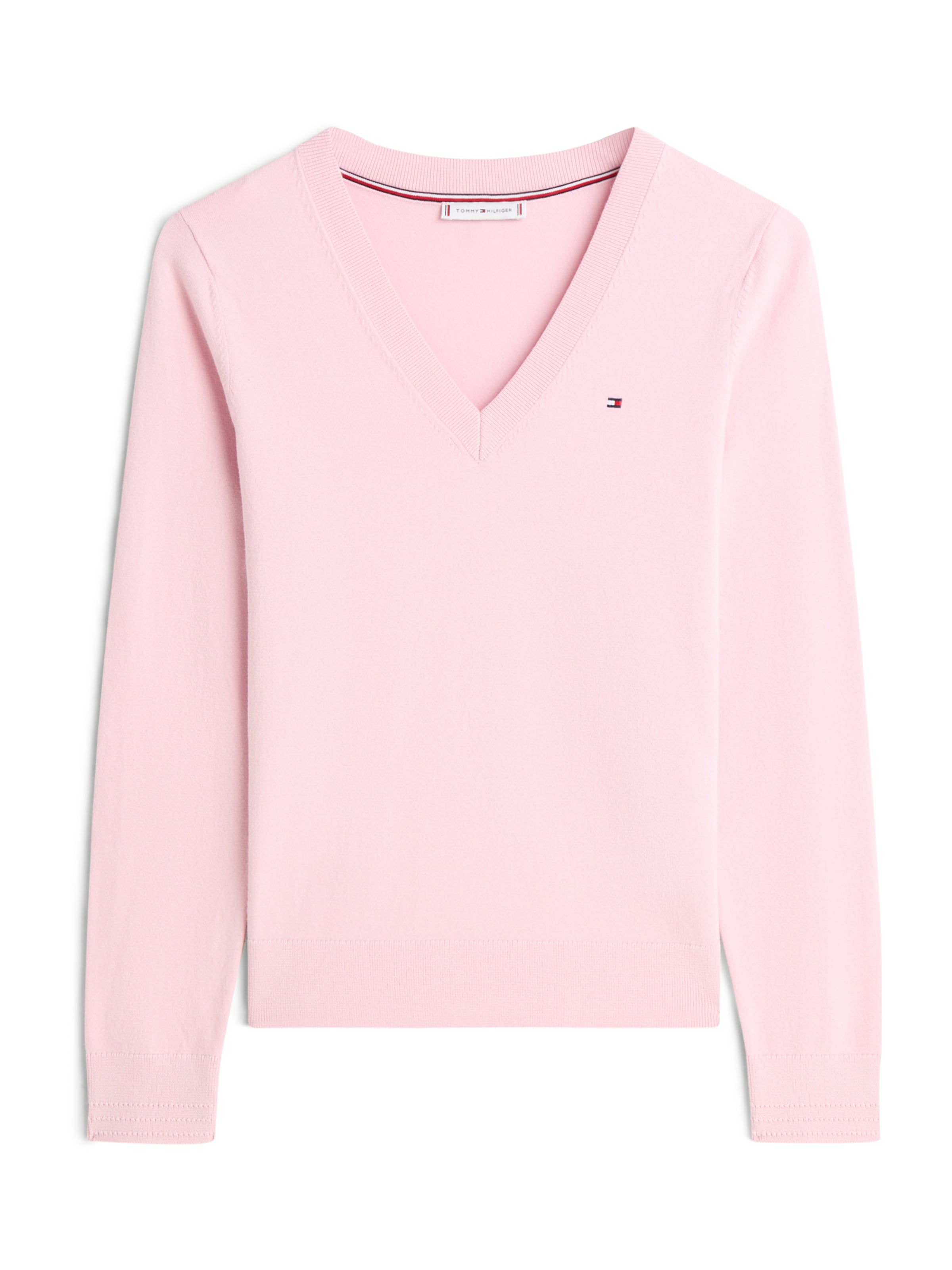 rožinė TOMMY HILFIGER Megztinis: priekis