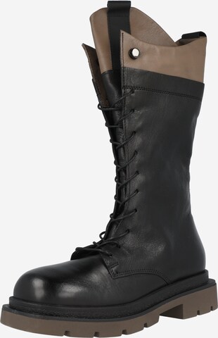 MJUS Lace-Up Boots in Black: front