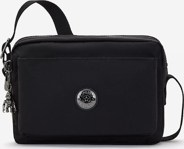 KIPLING - Mala de ombro 'Abanu' em preto: frente