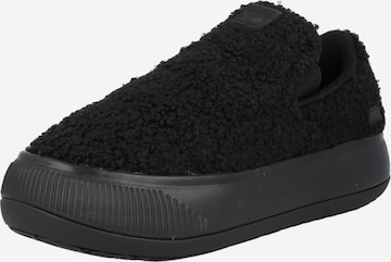PUMA Athletic Shoes 'Suede Mayu Teddy' in Black: front