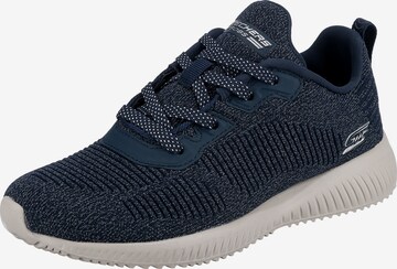 Baskets basses SKECHERS en bleu : devant