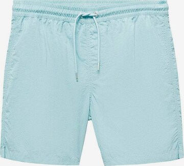 MANGO MAN Board Shorts 'liso' in Blue: front